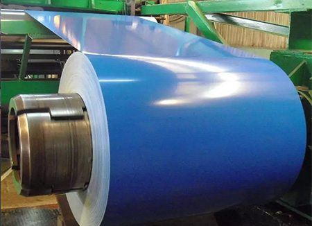 Blue fluorocarbon color steel coil
