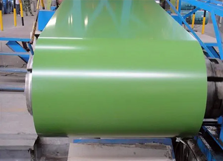 Fluorocarbon coated steel coil